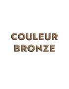 Fermoir magnétique boules lisses en metal placage bronze-17mm