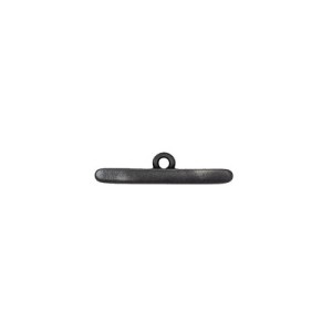 Barre de toggle lisse de 24mm en métal black satin