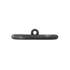 Barre de toggle lisse de 24mm en métal black satin