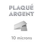 Boussole viking de  33mm en métal plaqué argent 10microns blanc brillant