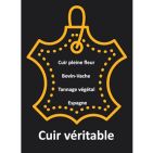 Lacet de cuir rond vieux cuivre de 4mm-Espagne-Premium