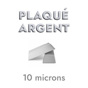 Gros cœur de 28mm à suspendre plaqué argent 10 microns