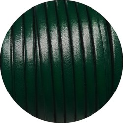 Cuir plat lisse de 5mm vert bouteille en vente au cm Cuir plat lisse de 5mm vert bouteille en vente au cm