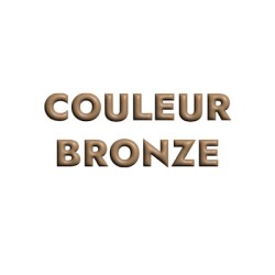 Poche de 10 perles rondes lisses couleur bronze de 4mm