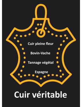 Cordon de cuir plat tresse 5mm marron très foncé vendu au mètre