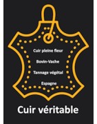 Cordon de cuir rond tresse 3mm naturel vente au cm