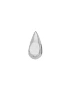 Passant goutte pour cuir plat de 10mm en métal placage argent
