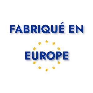 Paire d'embouts a coller en métal couleur or pour cuir plat de 10mm