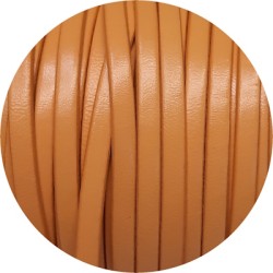 Cuir plat lisse de 5mm mangue clair en vente au cm