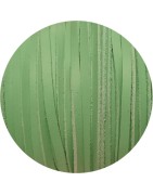 Cuir plat de 3mm soft vert d'eau bords droits en vente au cm