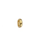 Rectangle lisse de 9mm en zamak couleur or pour cuir plat 5mm