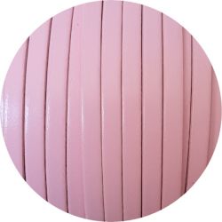 Nouveau cuir plat lisse de 5mm rose candy en vente au cm