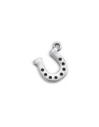 Pampille fer à cheval de 16mm en métal placage argent