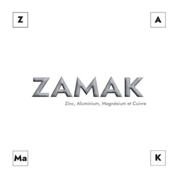 Passant octogonal de 13mm en zamak placage argent émaillé noir