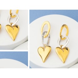 Anneau sécable de 27mm en étain placage argent