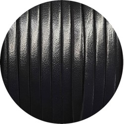 Cuir plat lisse de 3mm bleu navy en vente au cm