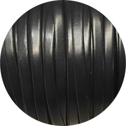 Cuir plat lisse de 5mm bleu navy en vente au cm