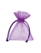 Pochette organza violet pour emballer vos bijoux