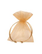 Pochette organza dorée pour emballer vos bijoux