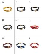 Bracelet double tour en kit de 5mm de large noir couture noire et or