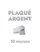 Beau coeur de 30mm plaqué argent 10microns blanc brillant