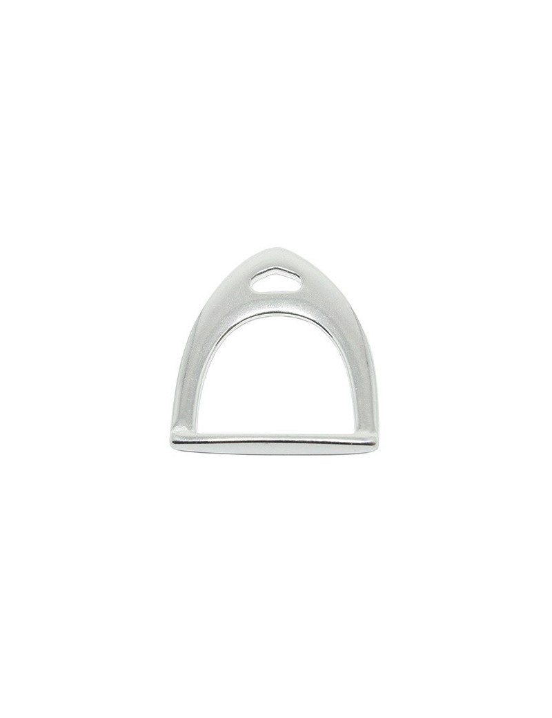 Etrier de 65mm en métal plaqué argent 10 microns