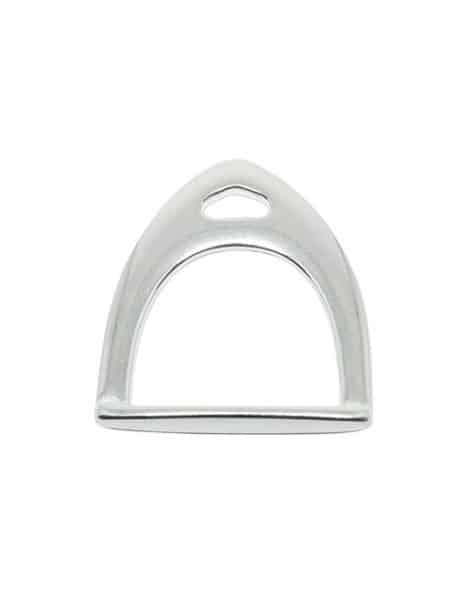 Etrier de 60mm en métal plaqué argent 10 microns