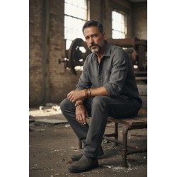 Passant carré croix basque lauburu pour cuir plat de 10mm