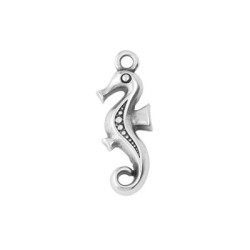 Hippocampe de 23mm en métal placage argent
