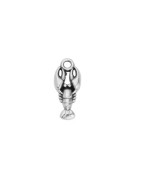 Homard de 18mm en métal placage argent
