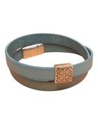 Passant carré motif Celte pour cuir plat de 10mm