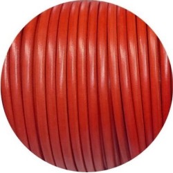 Lacet de cuir rond orange de 5mm-Espagne-Premium