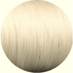 Cordon rond blanc en polyester ciré de 1mm