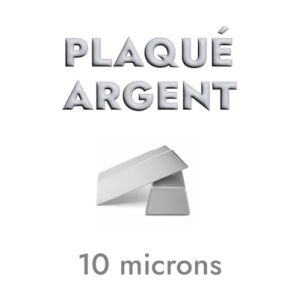Embout fermoir complet en kit plaqué 10 microns pour cuir plat de 10mm
