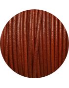 Cuir rond marron moyen-2mm-Espagne-Premium