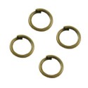Lot de 50 anneaux de jonction en metal couleur bronze antique-6x0.8mm