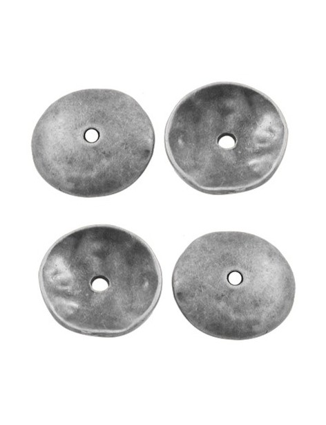 Lot de 10 coupelles plates lisses rondes-13mm