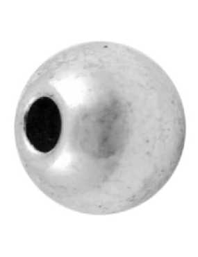 Pochette de 10 perles rondes lisses pleines sans plomb-5mm