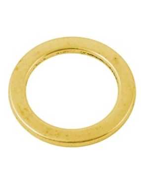 Gros anneau plat lisse couleur or antique-28.5mm