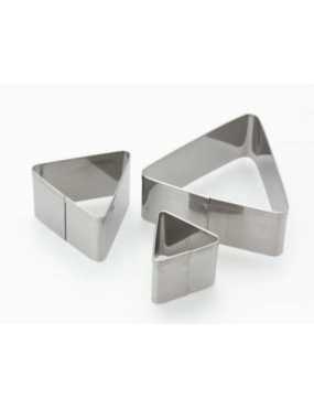 Lot de 3 emporte-pieces metal en forme de triangles pour pate fimo