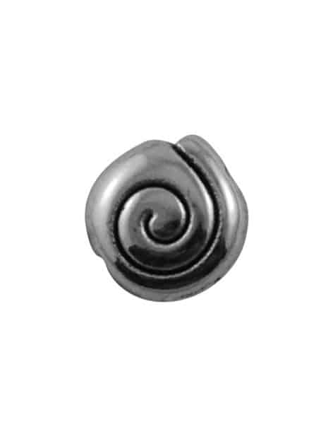 Perle en metal forme coquillage-9mm