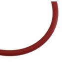 Buna cord-Cordon caoutchouc creux rouge fonce-4mm