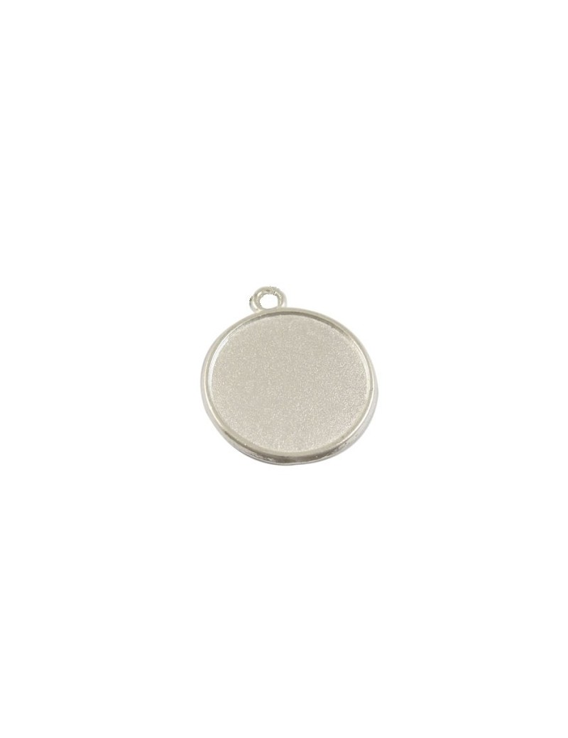 Support Fimo-Support rond a rebords pour cabochon ou fimo-28mm