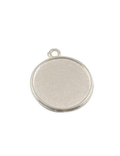 Support Fimo-Support rond a rebords pour cabochon ou fimo-28mm