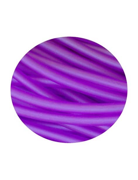 Cordon PVC creux de couleur violette-3mm