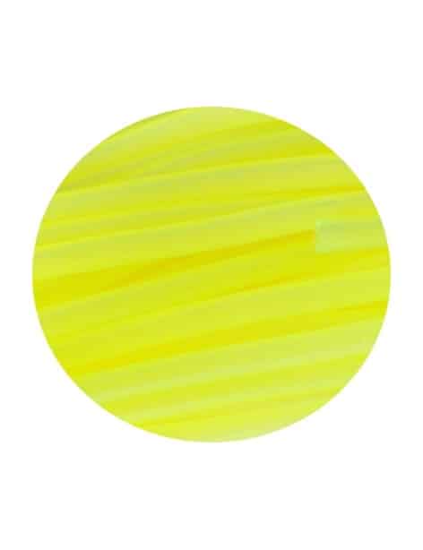 Cordon PVC creux de couleur jaune vif translucide-5mm