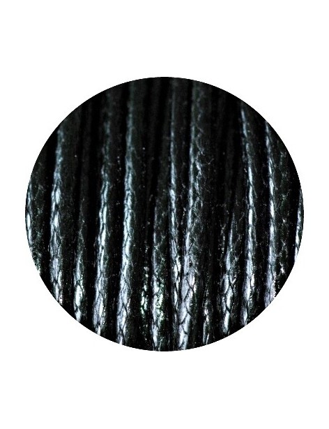 Cordon type snake cord noir-3mm