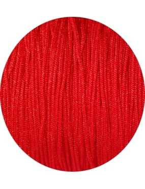Cordelette satin de couleur rouge-0.7mm-vente au metre