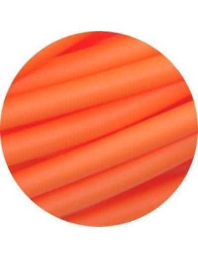 Cordon rond de PVC creux opaque orange-3mm