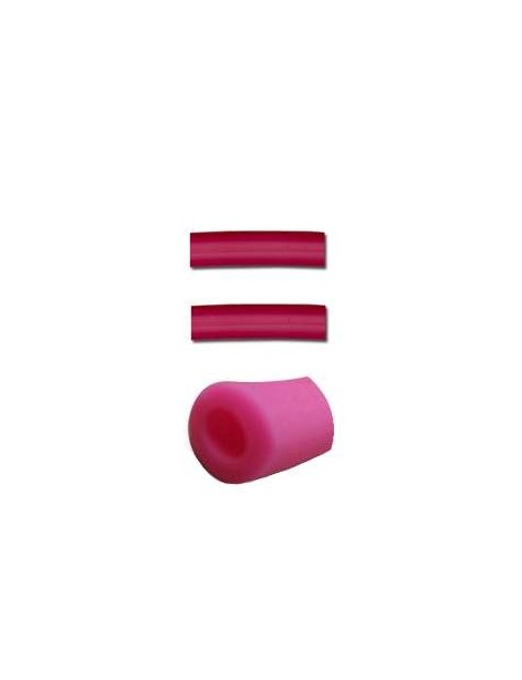 Cordon PVC creux de couleur fuchsia-10mm-vente au centimetre